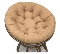 Coussin de Chaise imperméable for extérieur/intérieur, Coussin de siège Rond Anti-décoloration de 40 à 130 cm en Coton PP, for balançoire/hamac/Panier(Khaki,40")