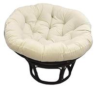 Coussin de Chaise imperméable for extérieur/intérieur, Coussin de siège Rond Anti-décoloration de 40 à 130 cm en Coton PP, for balançoire/hamac/Panier(Beige,40")