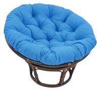 Coussin de Chaise imperméable for extérieur/intérieur, Coussin de siège Rond Anti-décoloration de 40 à 130 cm en Coton PP, for balançoire/hamac/Panier(Blue,28")