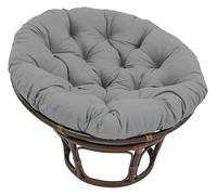 Coussin de Chaise imperméable for extérieur/intérieur, Coussin de siège Rond Anti-décoloration de 40 à 130 cm en Coton PP, for balançoire/hamac/Panier(Gray,40")