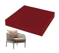 Coussin de chaise imperméable pour chaise de jardin d'extérieur 8 cm/10 cm, coussin en mousse pour chaises de bureau et de salle à manger, rouge, 35 x 35 x 10 cm, confortable et coussin d'assise