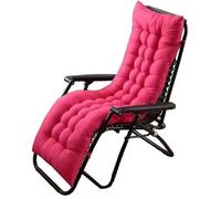 Coussin de Chaise Longue Bain de Soleil, Coussin Transat Jardin Exterieur avec Capuche Antidérapante, Coussin Matelassé Chaise Longue Épais, Coussin Transat for Fauteuil Relax Lounge(#13,71x21in/180x5