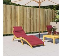 Coussin de chaise longue rouge bordeaux 186x58x3cm tissu oxford