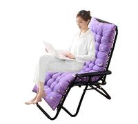 Coussin de chaise longue d'extérieur 48 x 125/155/170 cm, coussin de chaise de jardin pliable, imperméable, accessoire élégant pour siège d'extérieur