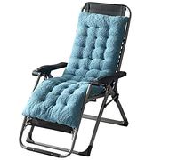 Coussin de chaise longue en laine d'agneau artificielle douce pour chaise longue et chaises à bascule, rembourrage en coton perlé épais, confortable et confortable (vert clair, 160 cm) - Chaise non