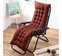 Coussin de chaise longue rembourré confortable pour salon - Matelas extra épais idéal pour chaises longues et chaises à bascule, 48 x 160 cm