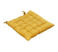 SOPHIE - Coussin de Chaise Matelassé 38x38cm Coton Coloris Safran - Altobuy G