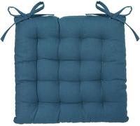Coussin de chaise - Noname - 38 x 38 cm - Bleu canard - Matelassé - Intérieur
