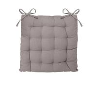 Coussin de chaise - Noname - 38 x 38 cm - Coton - Gris - Matelassé avec ficelles