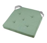Coussin de chaise - Noname - 38x38 cm - Velcro - 100% coton - Jade et gris