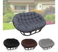 Coussin de Chaise Papasan Double Imperméable, Balançoire pour Chambre à Coucher, Salon, Gris, 170 * 120cm