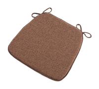 Coussin de chaise pour chaises de salle à manger, coussin d'assise en mousse haute densité avec attaches et housse lavable en machine, tapis de chaise antidérapant pour cuisine, jardin et bureau, C