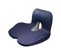 Coussin de Chaise pour Jeep Cherokee/Commander/Compass/Renegade, Coussin de Soutien Lombaire Siège Auto Antidérapant Rehausseur Portable pour Voyages Office Chair,B/Navy Blue