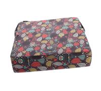 Coussin de Chaise Rehausseur Garçon et Filles Halloween en Polyester Marron | Boucles et Sangles, Housse Indépendante Détachable, Motifs Cartoon, pour Chaises de Tailles Variées