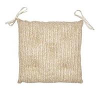 Coussin de chaise réversible 40x40cm en polyester teinte naturelle - - ALTOBUY Beige G