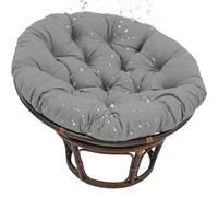 Coussin de chaise rond à suspendre - 120 x 120 cm - Multifonctionnel - Pour intérieur/extérieur - Pour balancelle en rotin, canapé de jardin, méditation - Gris - Confortable et élégant