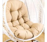 Coussin de chaise rond à suspendre - 120 x 80 cm - En rotin et osier - Pour intérieur/extérieur - Pour hamac, balancelle, dossier confortable