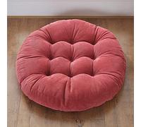 Coussin de chaise rond à suspendre doux et confortable pour yoga et méditation, utilisation à la maison et au bureau, 55 cm, rouge pastèque, parfait pour les espaces de salle à manger et de cuisine