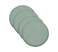 Coussin de Chaise Rond avec Fixation par Boucle Coussin de Tabouret Antidérapant pour Chaise de Cuisine/Salle à Manger Coussin Assise pour Tabouret Haut de Bar/Bistro (C 35 * 35 cm (Paquets de 4))