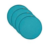 Coussin de Chaise Rond avec Fixation par Boucle Coussin de Tabouret Antidérapant pour Chaise de Cuisine/Salle à Manger Coussin Assise pour Tabouret Haut de Bar/Bistro (D 50 * 50 cm (Paquets de 4))