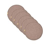 Coussin de Chaise Rond avec Fixation par Boucle Coussin de Tabouret Antidérapant pour Chaise de Cuisine/Salle à Manger Coussin Assise pour Tabouret Haut de Bar/Bistro (H 45 * 45 cm (Lot de 6))