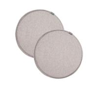 Coussin de Chaise Rond avec Fixation par Boucle Coussin de Tabouret Antidérapant pour Chaise de Cuisine/Salle à Manger Coussin Assise pour Tabouret Haut de Bar/Bistro (J 50 * 50 cm (Lot de 2))