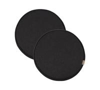 Coussin de Chaise Rond avec Fixation par Boucle Coussin de Tabouret Antidérapant pour Chaise de Cuisine/Salle à Manger Coussin Assise pour Tabouret Haut de Bar/Bistro (G 33 * 33 cm (Lot de 2))