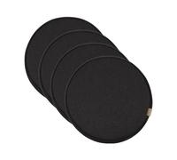 Coussin de Chaise Rond avec Fixation par Boucle Coussin de Tabouret Antidérapant pour Chaise de Cuisine/Salle à Manger Coussin Assise pour Tabouret Haut de Bar/Bistro (G 35 X 35 cm (Lot de 4))