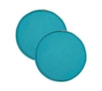 Coussin de Chaise Rond avec Fixation par Boucle Coussin de Tabouret Antidérapant pour Chaise de Cuisine/Salle à Manger Coussin Assise pour Tabouret Haut de Bar/Bistro (D 33 * 33 cm (Lot de 2))