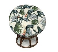 Coussin de chaise rond confortable pour chaises lune et soucoupe, coussin de chaise moderne en forme d'œuf, 129,5 x 129,5 cm, idéal pour chambre à coucher et décoration d'intérieur, design inspiré de
