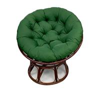 Coussin de chaise rond confortable pour chaises lune et soucoupe, coussin moderne de 71,1 x 71,1 cm, vert pour chambre à coucher et décoration d'intérieur