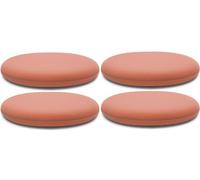 Coussin de chaise rond en mousse à mémoire de forme antidérapant avec housse amovible pour chaises de cuisine, bistrot et bureau, 35/40/45 cm, rouge pastèque