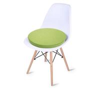 Coussin de Chaise Rond en Mousse à mémoire de Forme - Coussin de siège de Tabouret de Bar Circulaire Amovible avec Fermeture éclair pour la Cuisine, la Salle à Manger, Le Bureau, la Chambre - Déc