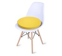 Coussin de Chaise Rond en Mousse à mémoire de Forme - Coussin de siège Rond Confortable pour Tabouret avec Fermeture éclair, Design Amovible pour la Maison, Le Bureau, la Cuisine et la Salle à ma