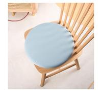 Coussin De Chaise Rond en Mousse À Mémoire De Forme, Lavable, for La Cuisine, Le Balcon, La Méditation, Support À Rebond Lent, Antidérapant(Blue,35cm*35cm*3.5cm)