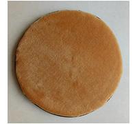 Coussin de chaise rond en peluche, antidérapant avec crochet, convient pour la cuisine, le restaurant, l'intérieur et l'extérieur, beige, diamètre 40 cm