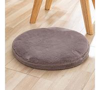 Coussin de chaise rond en peluche disponible en 40 cm et 45 cm - Couleur unie - Convient pour salon, chambre à coucher, jardin, terrasse et balancelle
