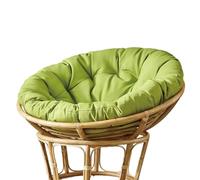 Coussin de chaise rond imperméable - Coussin épais rembourré pour l'extérieur pour les loisirs, 90 x 90 cm, idéal pour patio, jardin et terrasse - Design rotatif confortable