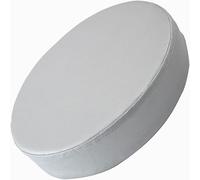 Coussin de chaise rond imperméable en mousse à mémoire de forme - Coussin de sol doux pour salle de classe, terrasse, bureau, cuisine, salle à manger, voiture - Lavable (gris argenté, 40,6 x 7,6 cm)
