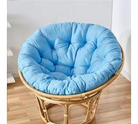 Coussin de Chaise Rond, imperméable et rembourré, Coussin de siège pour hamac, Coussin de Chaise à Bascule pour Chaise Suspendue, canapé de Jardin Pliable, Amovible et zippé (Bleu Ciel, 120