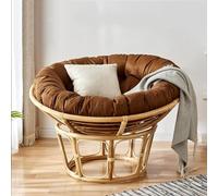 Coussin de Chaise Rond, imperméable et rembourré, Coussin de siège pour hamac, Coussin de Chaise à Bascule pour Chaise Suspendue, canapé de Jardin Pliable, Amovible et zippé (Kaki, 160 cm/63