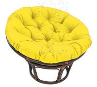 Coussin de chaise rond multifonctionnel à suspendre - 120 cm - Coussin de siège pour extérieur/intérieur en polyrotin/rotin, parfait pour le salon, la méditation et la relaxation dans le jardin