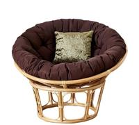 Coussin de chaise rond résistant à l'eau pour chaise à œufs suspendus Coussin de meubles de terrasse pour hamac de jardin Coussin confortable pour balancelle en rotin Coussins d'intérieur et