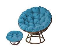 Coussin de chaise rond ultra épais pour suspendre une chaise en forme d'œuf, coussin antidérapant pour balancelle de jardin, terrasse, mobilier d'extérieur, assise touffetée confortable