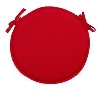 Coussin de chaise rond uni rouge - Marque - Modèle - Déhoussable - Type de fibre - Type de pièce