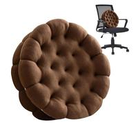 Coussin De Chaise Ronde | Coussin De Chaise De Bureau Pour Canapé Paresseux En Forme De Biscuits Sandwich | Oreiller De Sol Chaud Ergonomique Coussin De Siège Mignon Pour La Chambre À Coucher De La Sa