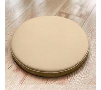 Coussin De Chaise Ronde Imperméable/Galette De Chaise Ronde En Cuir PU,30/35/40 Cm Coussin De Siège En Mousse À Mémoire De Forme,pour Exterieur Intérieur Jardin ( Color : Champagne gold , Size : 2PCS-