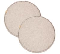 Coussin de Chaise Ronde Interieur/Exterieur ,30×30cm/35×35cm/40×40cm/45×45cm/50×50cm,Coussins de Siège Attaches pour Jardin Lot de 2/4/6, Antidérapan Mousse à MéMoire Coussins d'assise(#1,2PCS_50CM)