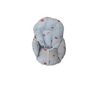 Coussin de chaise + sangles de maintien PVC rayé-motifs Rouge G