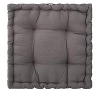 Coussin de chaise/siège Shipy, carré matelassé gris
